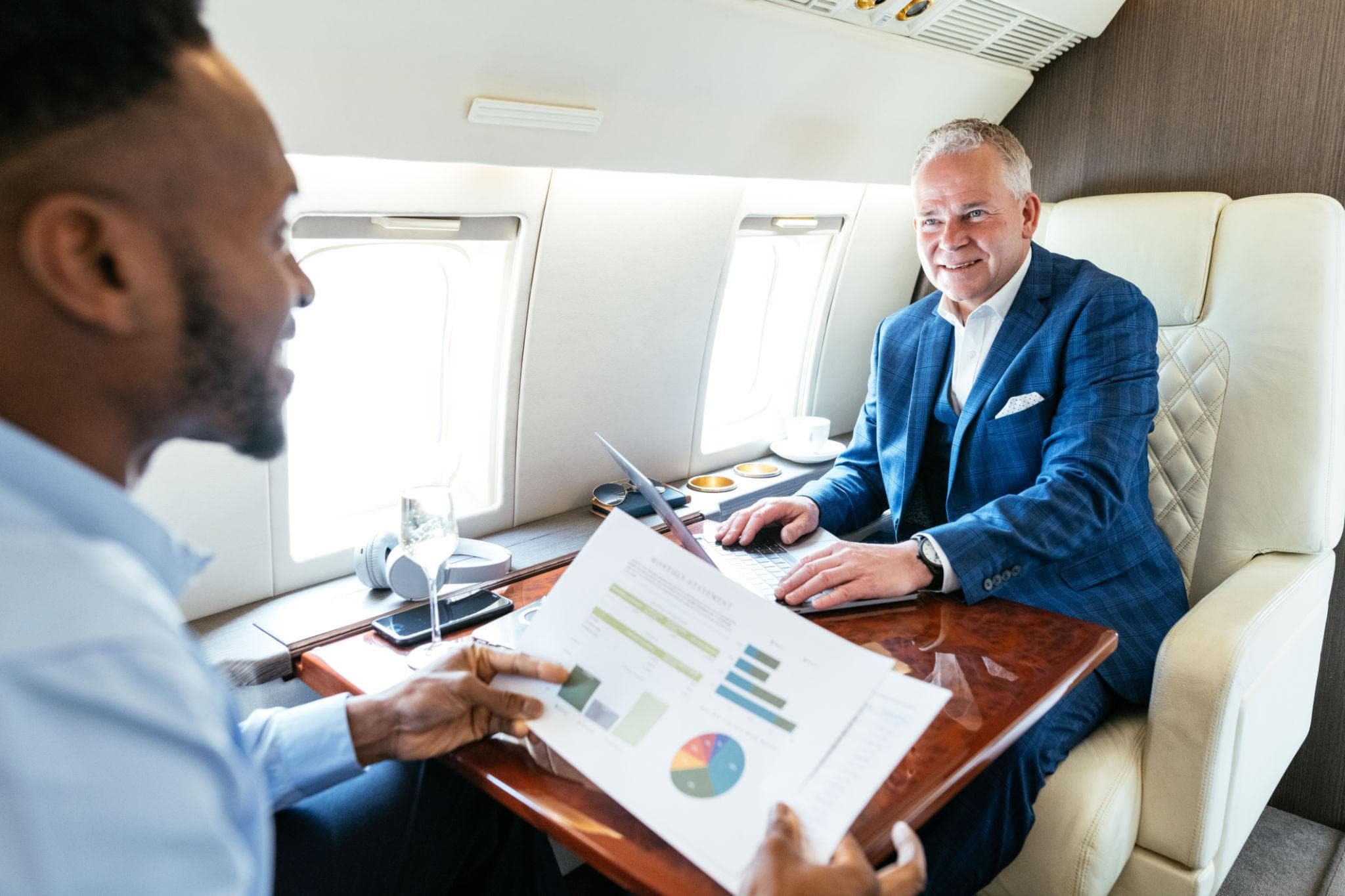 Private jet on tarmac — Aircraft Brokerage